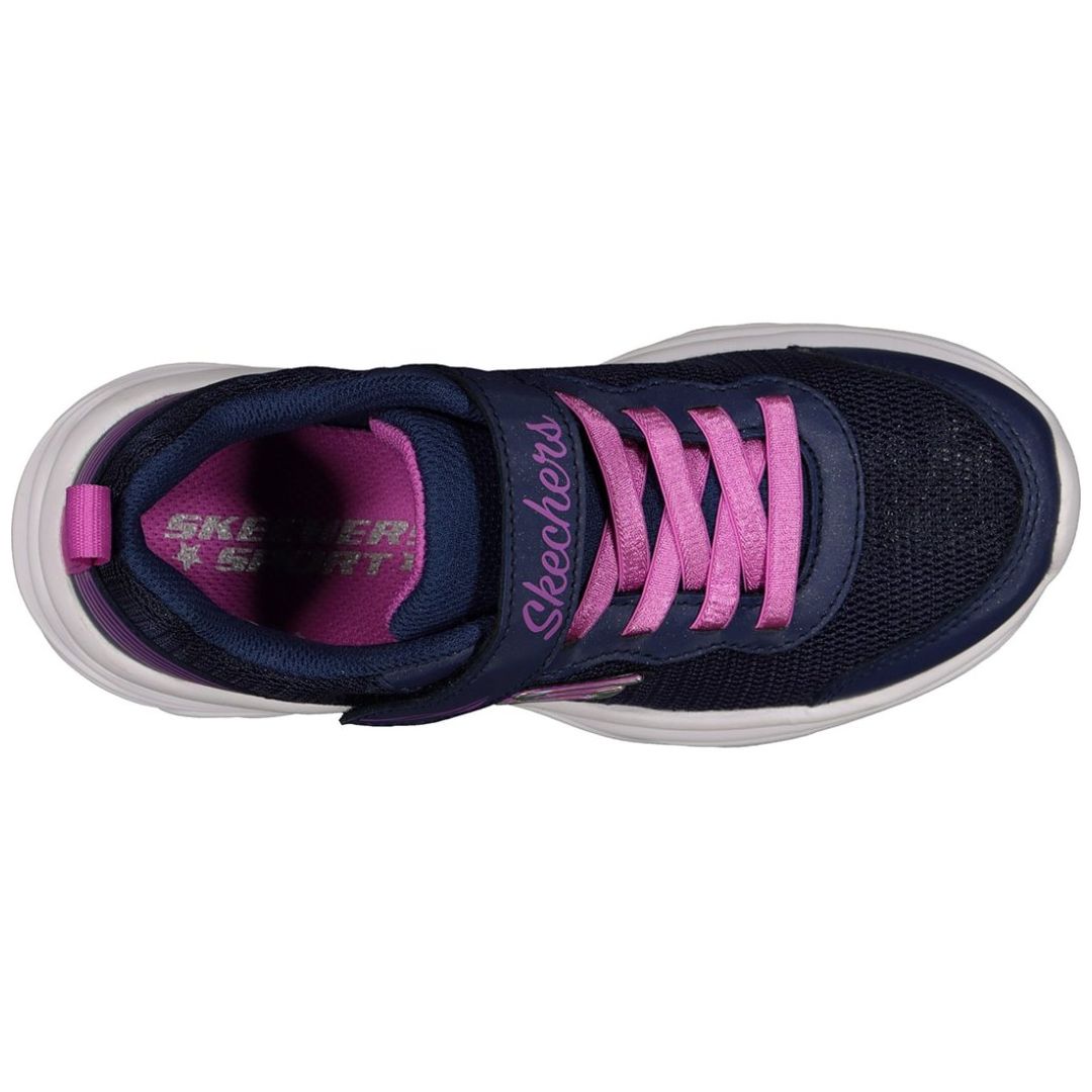 Tenis con Velcro 17-22 Azul Skechers para Niña