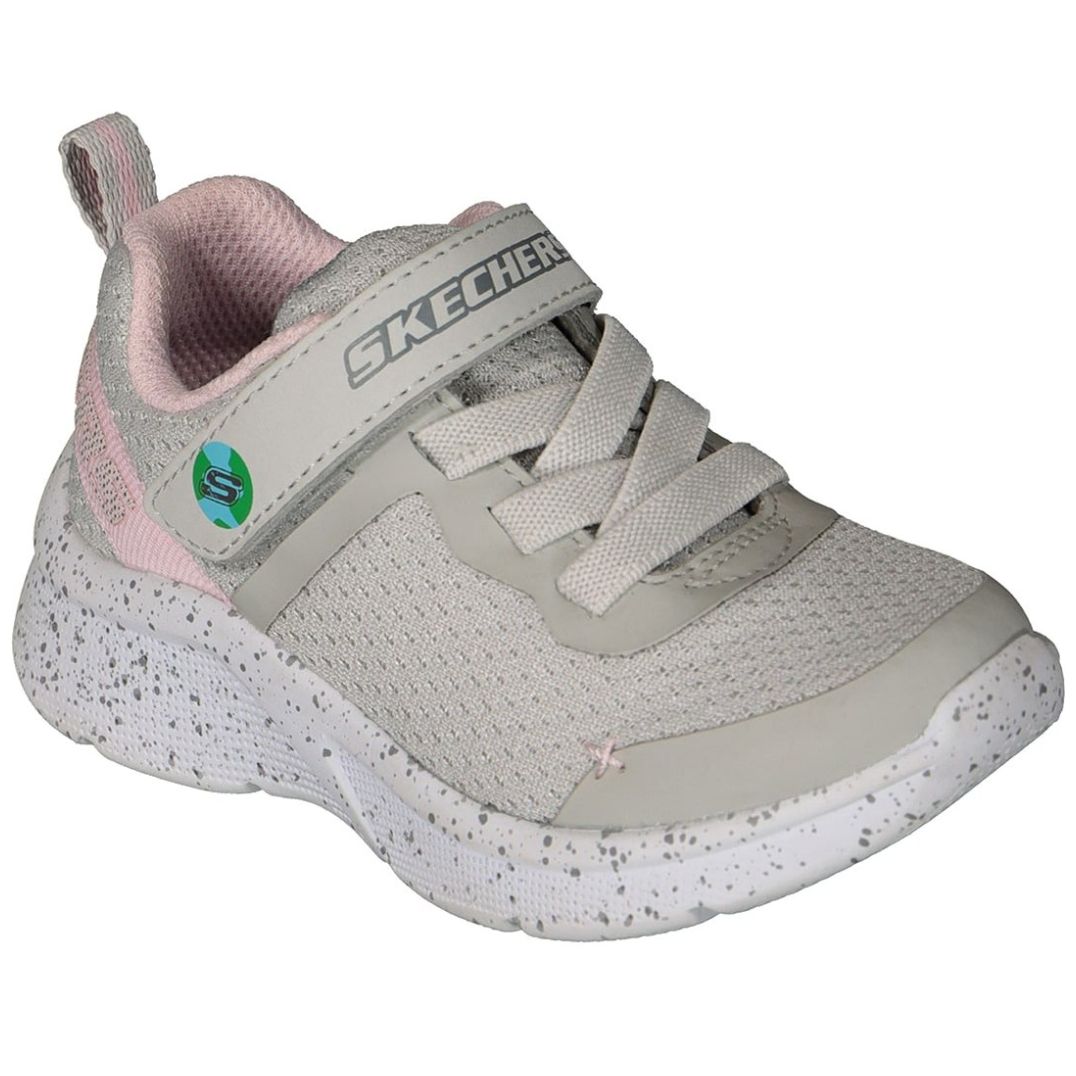 Tenis con Velcro 11-16 Gris Skechers para Niña