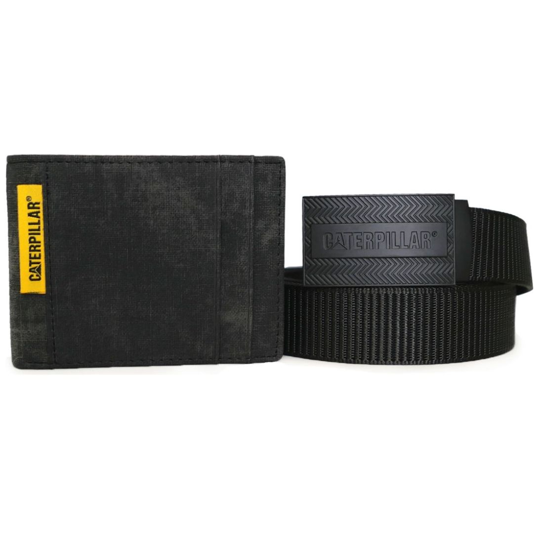 Set de Cartera Y Cinturón Cat para Hombre
