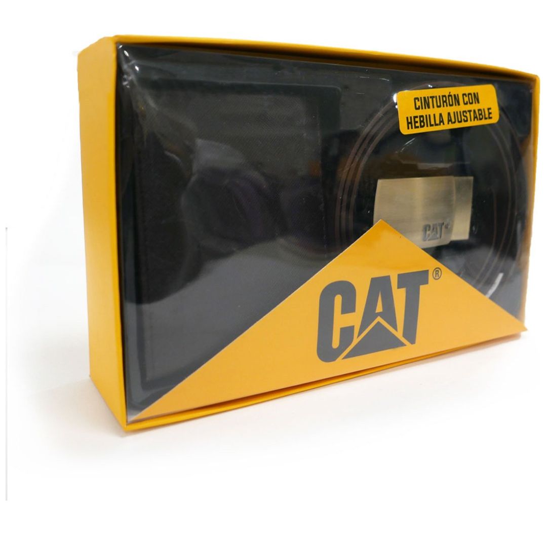Set de Cartera Y Cinturón Cat para Hombre