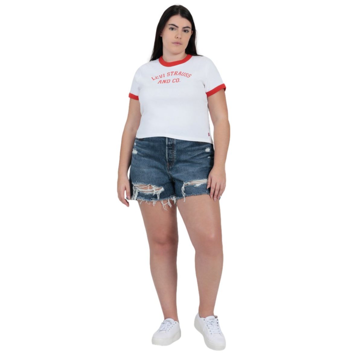 Levi's® Shorts de Mezclilla 501® Original High-Rise para Mujer Grande
