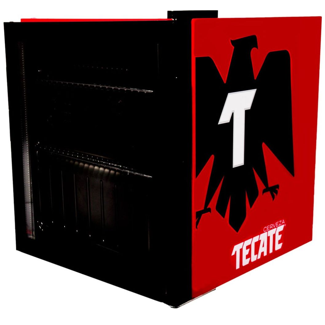 Frigobar Tecate de 1.6 Pies Cúbicos con Puerta de Cristal