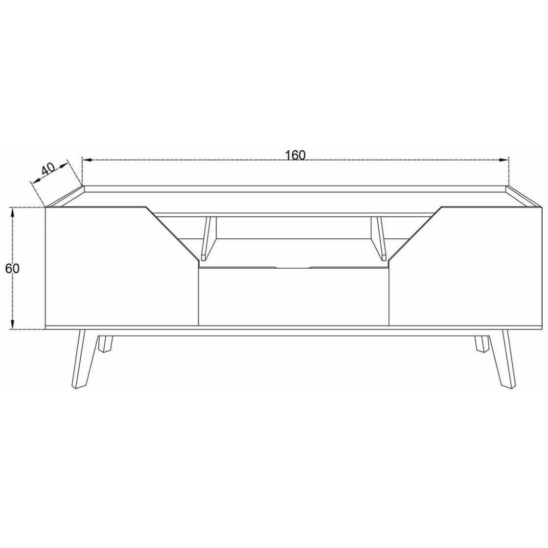 Mueble Lucca para T.v Nordico