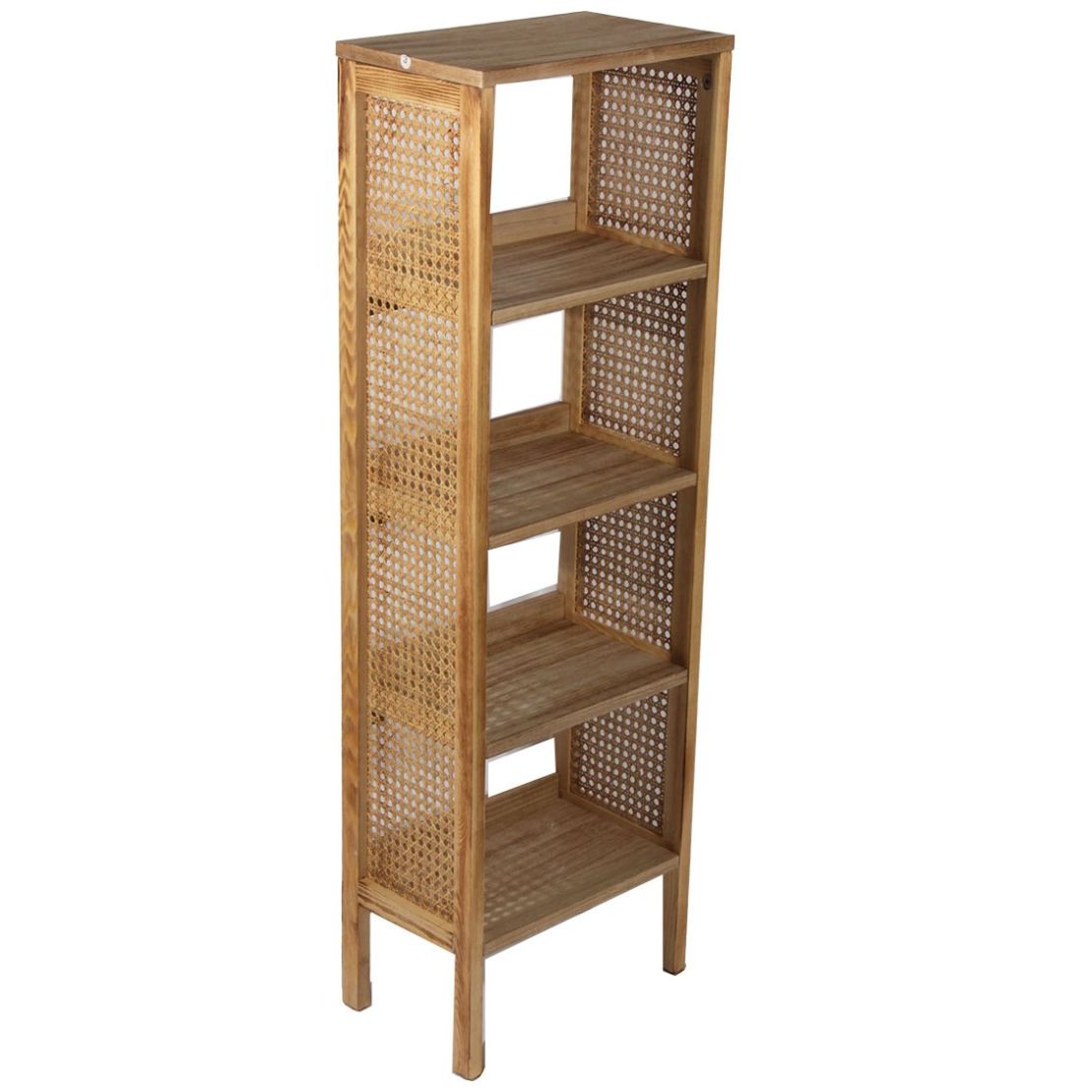 Home Nature Librero de Madera Malasia con 5 Repisas 35*22*110 Cm