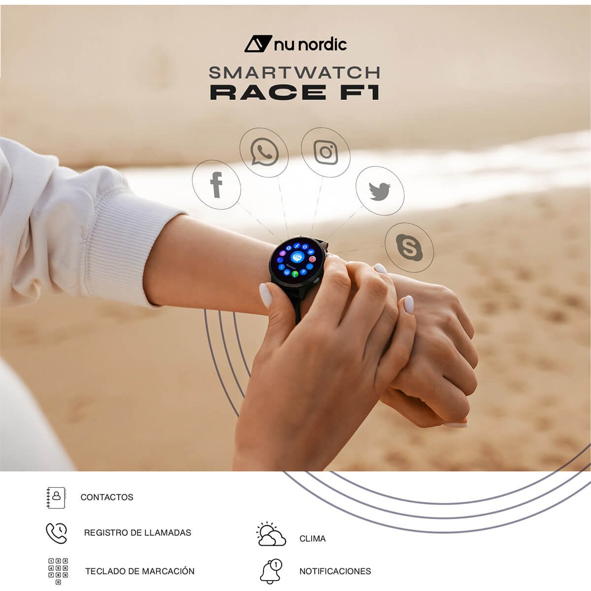 Smartwatch Unisex Nu Nordic Race F1 Nu20066