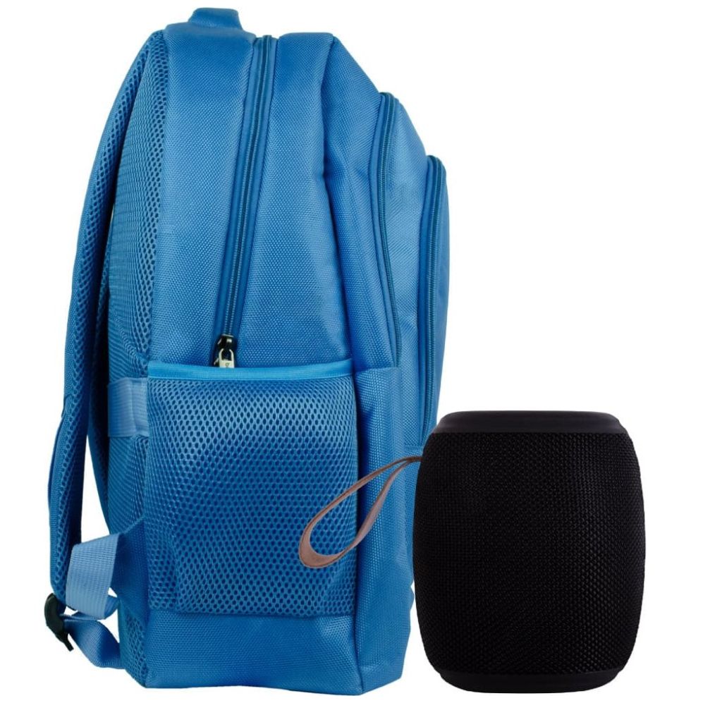 Mochila Portalaptop Perfect Choice Essentials Azul+ Bocina Novel Drum