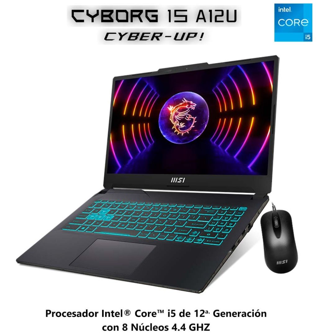 Laptop Gamer Msi 15.6" Cyborg A12Udx-256Mx Intel Core Nvidia Geforce Rtx3050