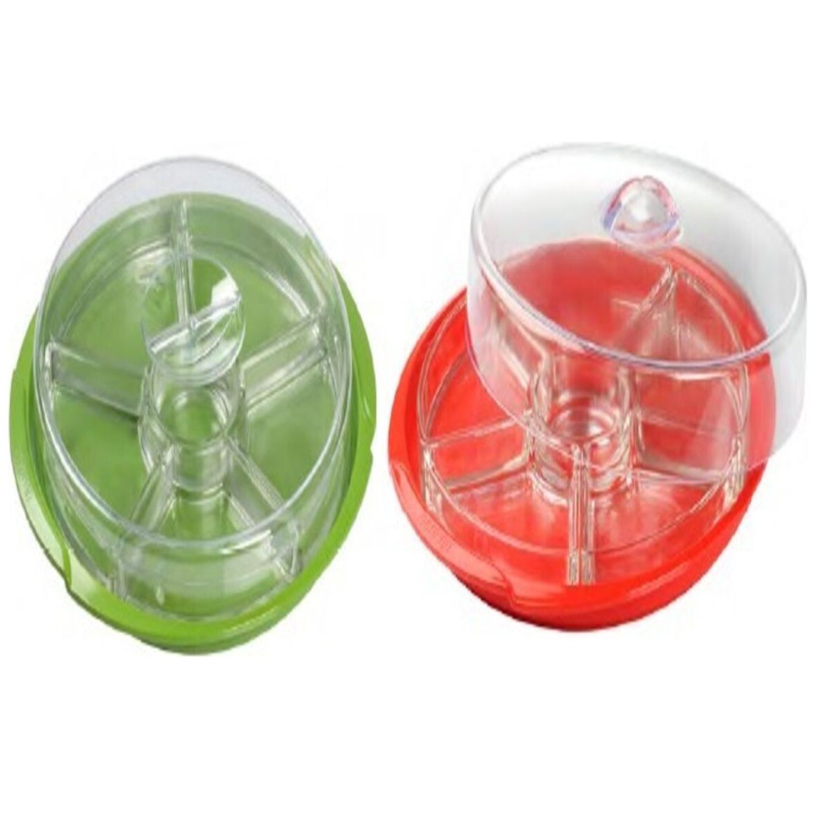 Contenedor de Vidrio Y Divisiones con Tapa de Plástico Herevin