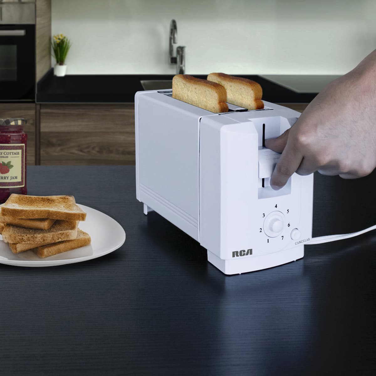 Tostador Blanco para 2 Rebanadas Rc-T1 Rca