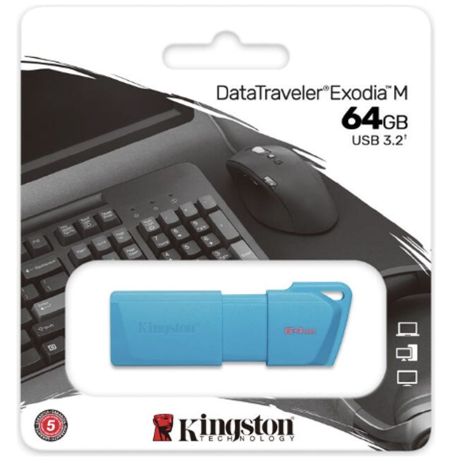 Memoria Usb 64Gb Kingston 3.2 Exodia Turquesa