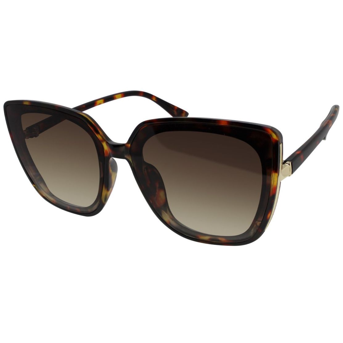 Lentes de So Cuadrados Pasta Carey Mica Café Emanuel Ungaro