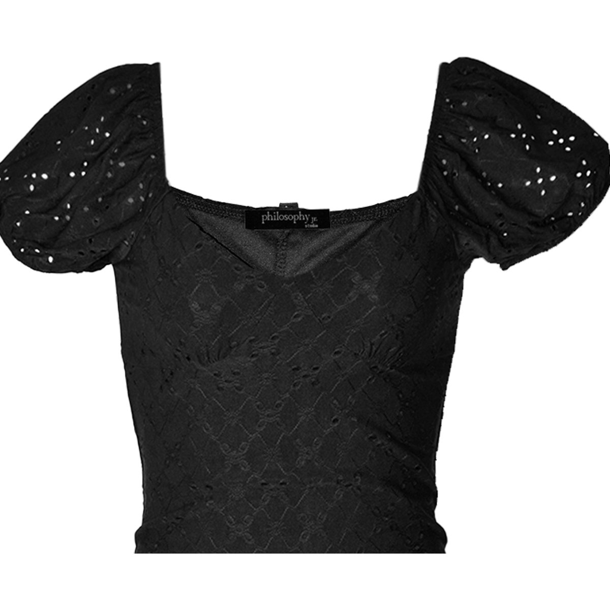 Vestido Corto para Mujer, con Detalle Troquelado Philosophy Jr