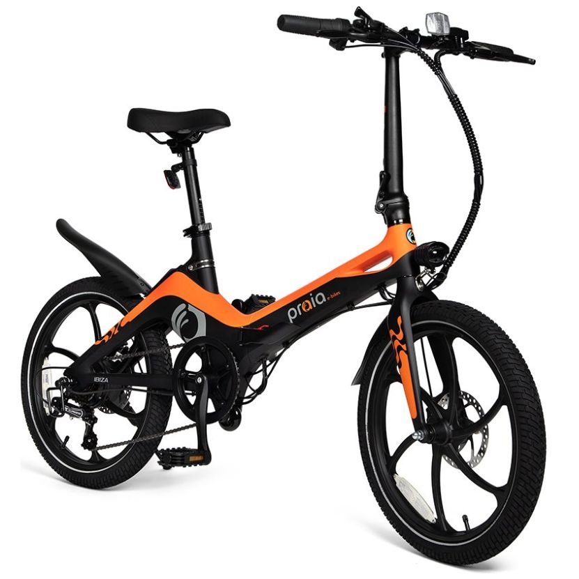 Bicicleta Eléctrica Praia Ibiza Black Orange 350W