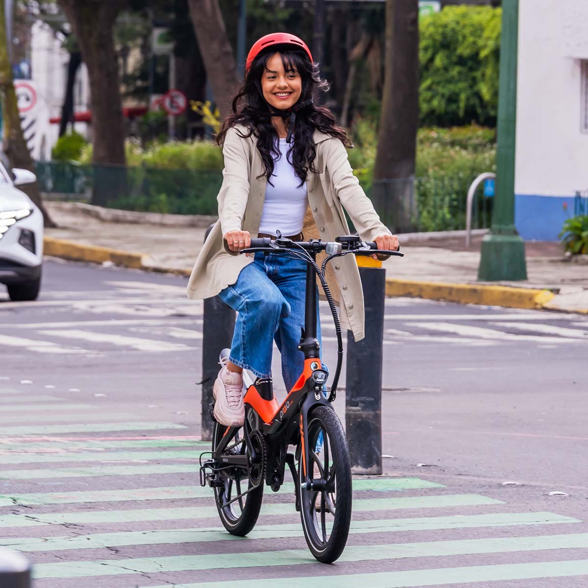 Bicicleta Eléctrica Praia Ibiza Black Orange 350W