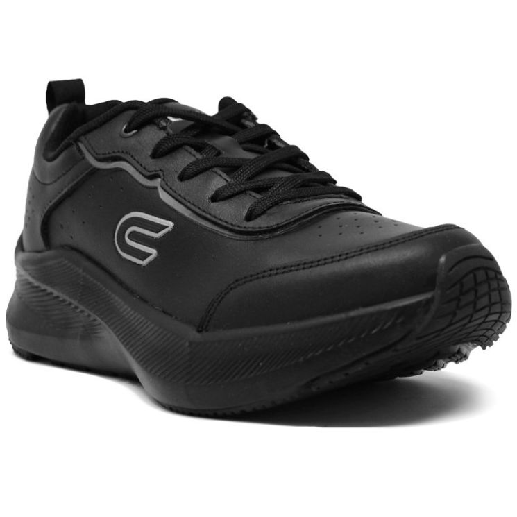 Tenis Escolar con Agujeta 22-25 Negro Court para Niño