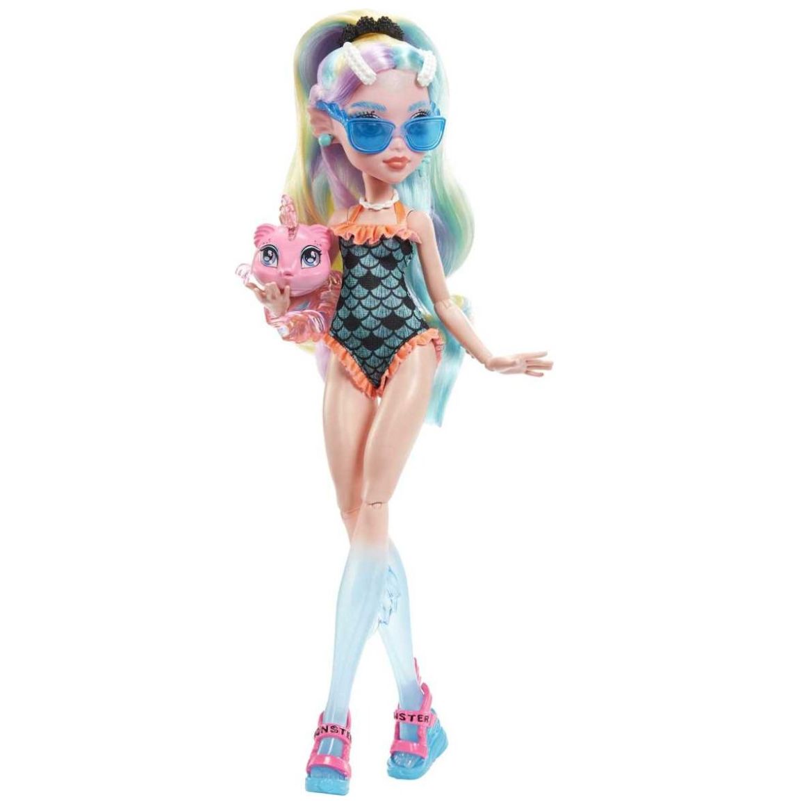 Monster High Muñeca Lagoona Moda con Accesorios