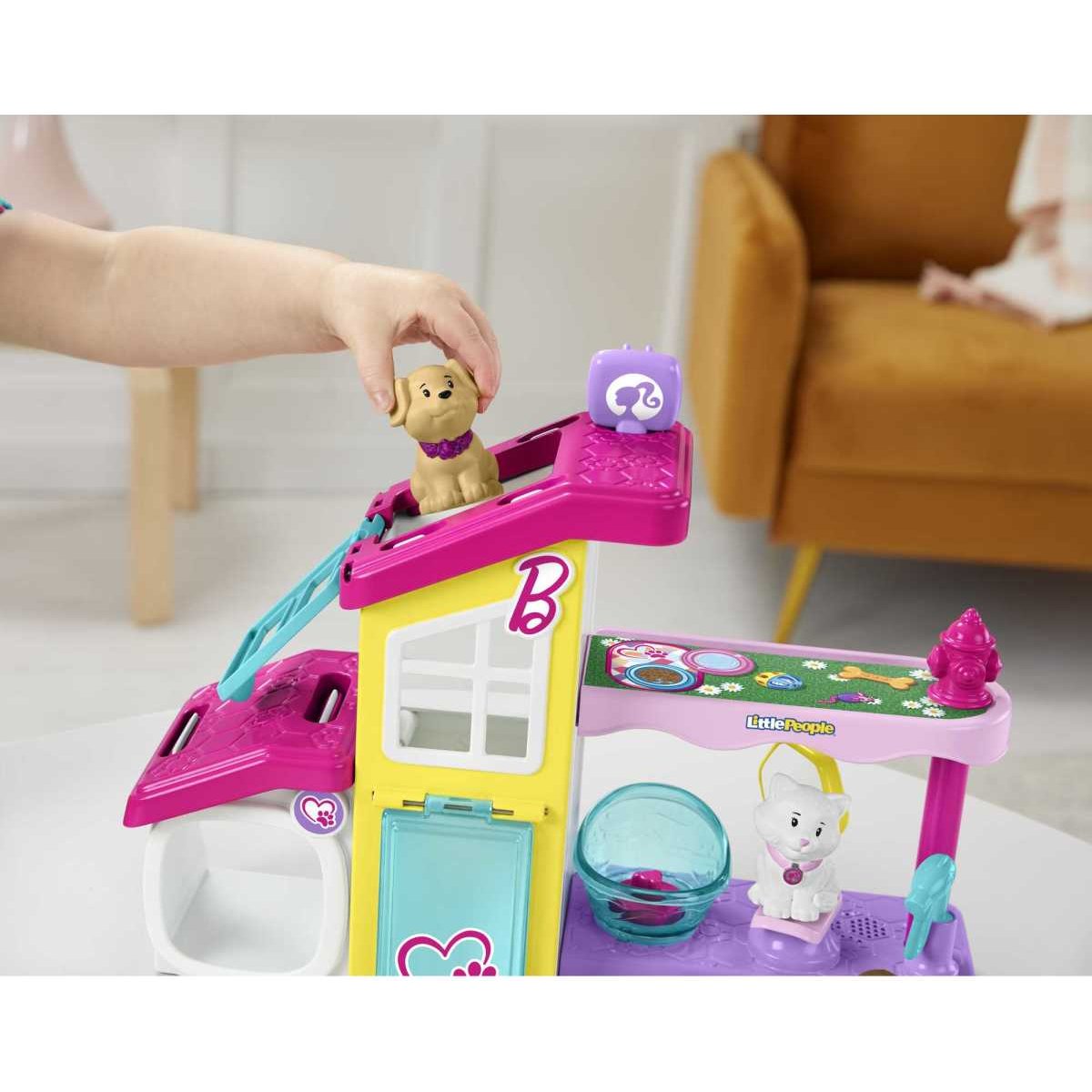 Fisher-Price Little People Set de Juego Barbie Spa Mascotas