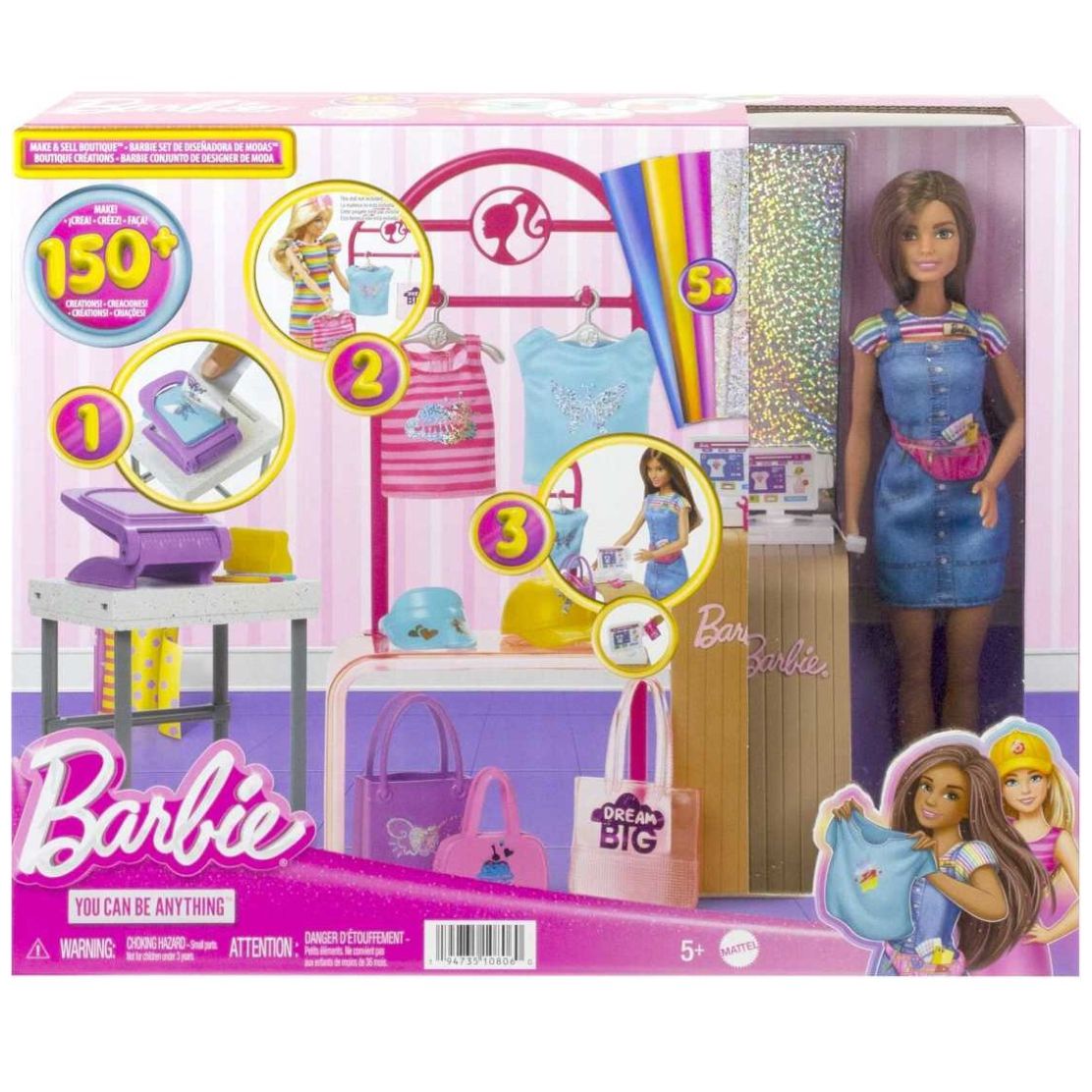 Barbie Profesiones Set de Juego Diseñadora de Modas