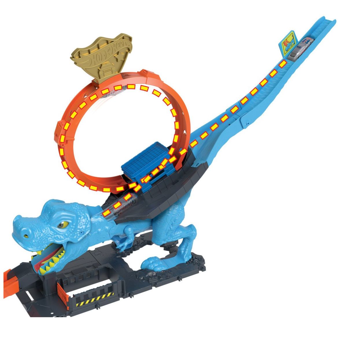 Hot Wheels City Pista de Juguete T-Rex Devorador