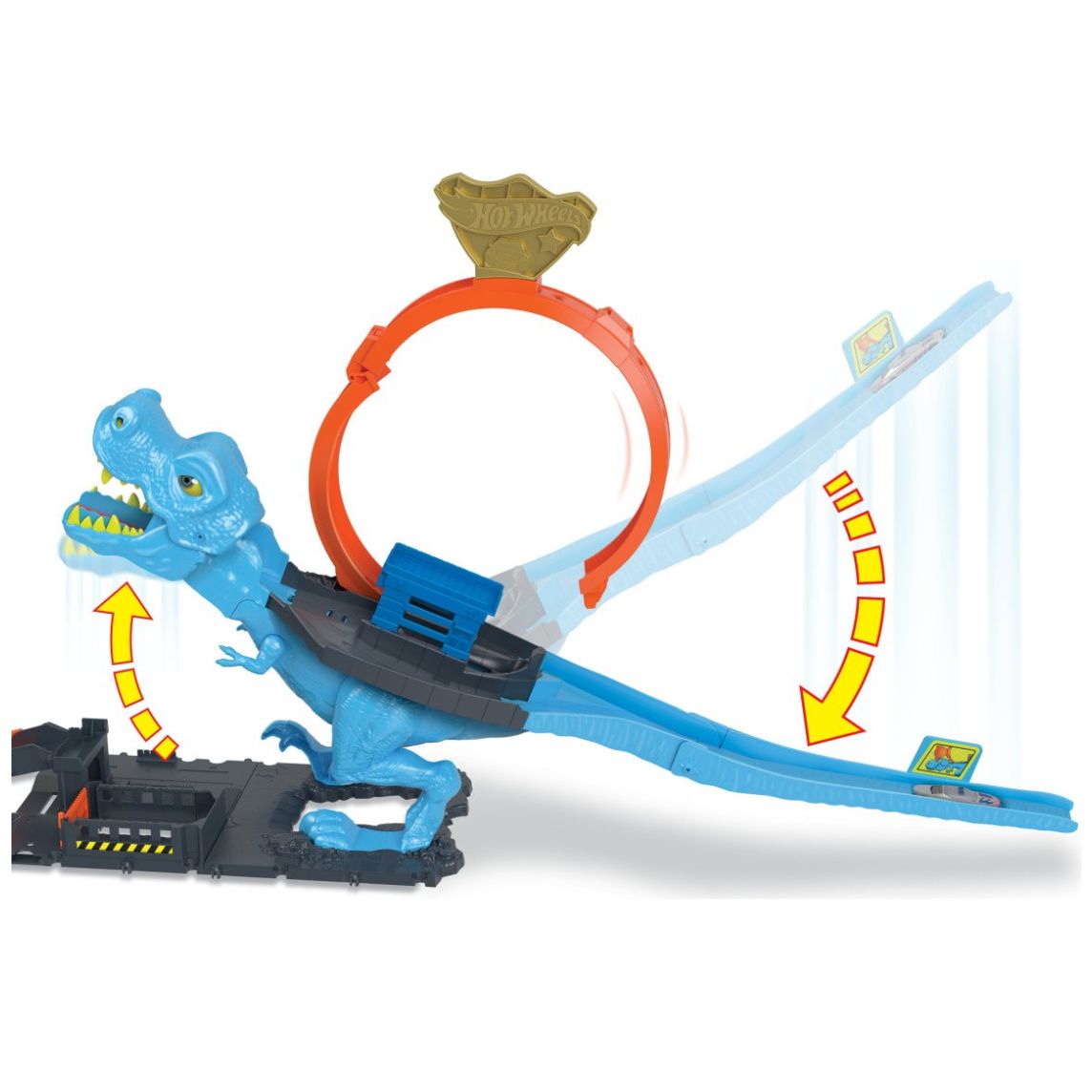 Hot Wheels City Pista de Juguete T-Rex Devorador