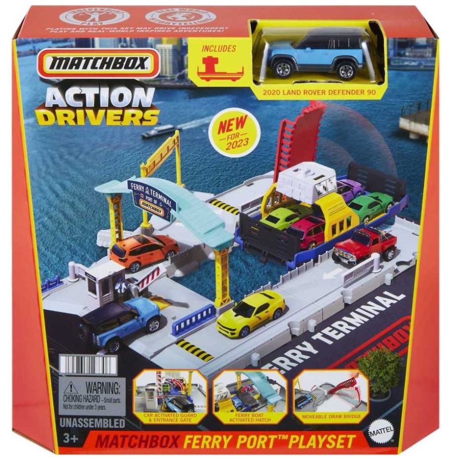 Matchbox Basics Pista de Juguete de Acción Puerto de Ferry