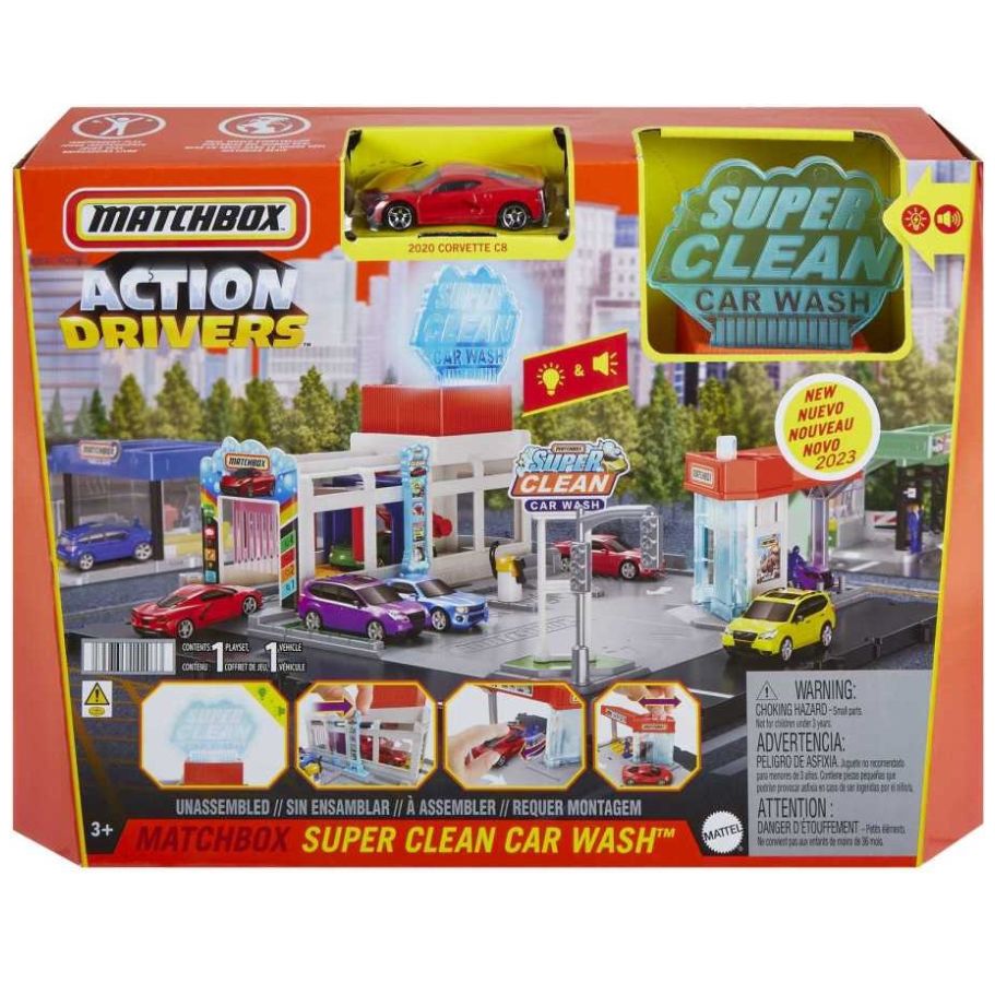 Matchbox Set de Juego Playset de Acción Super Autolavado