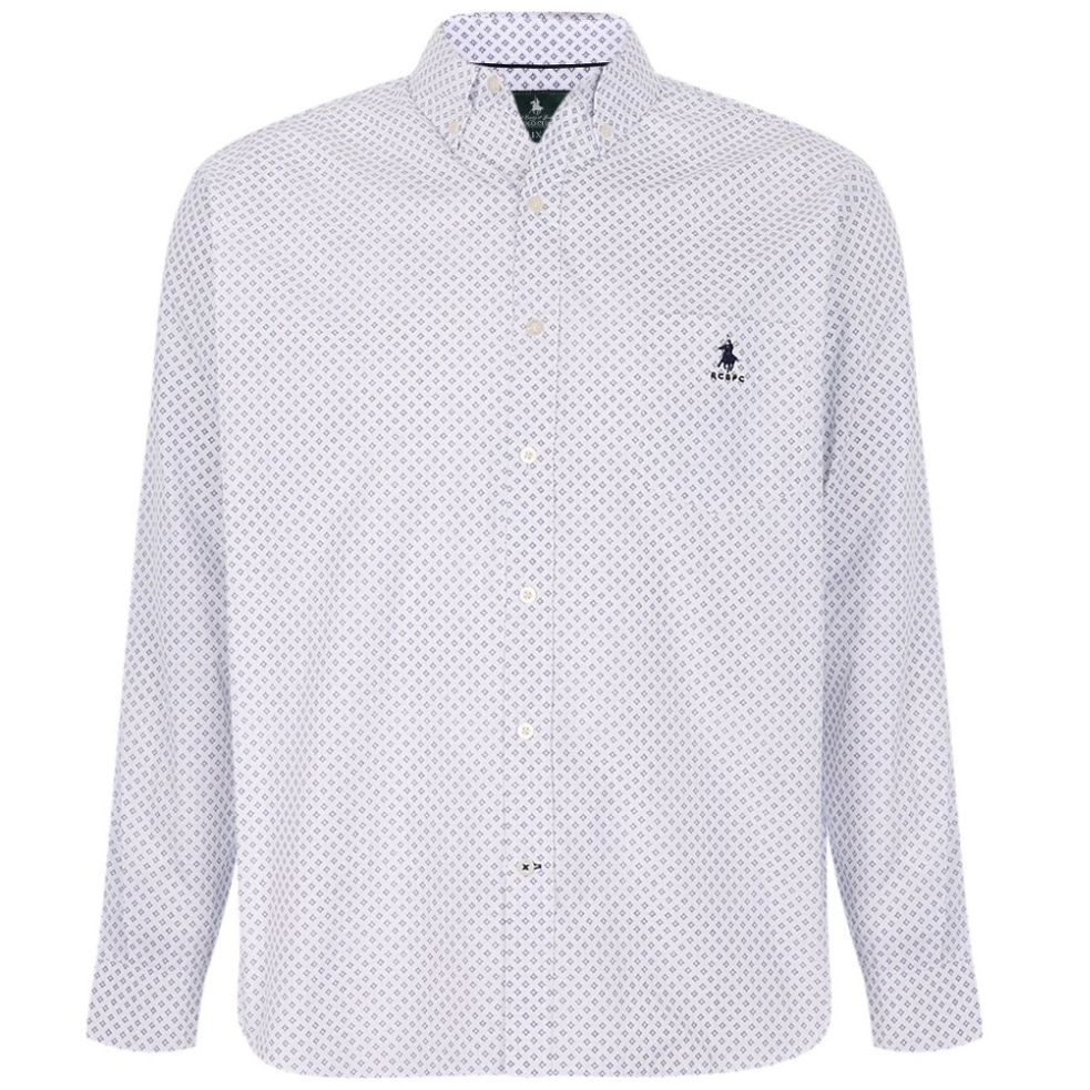 Camisa Manga Larga Estampado Polo Club para Hombre