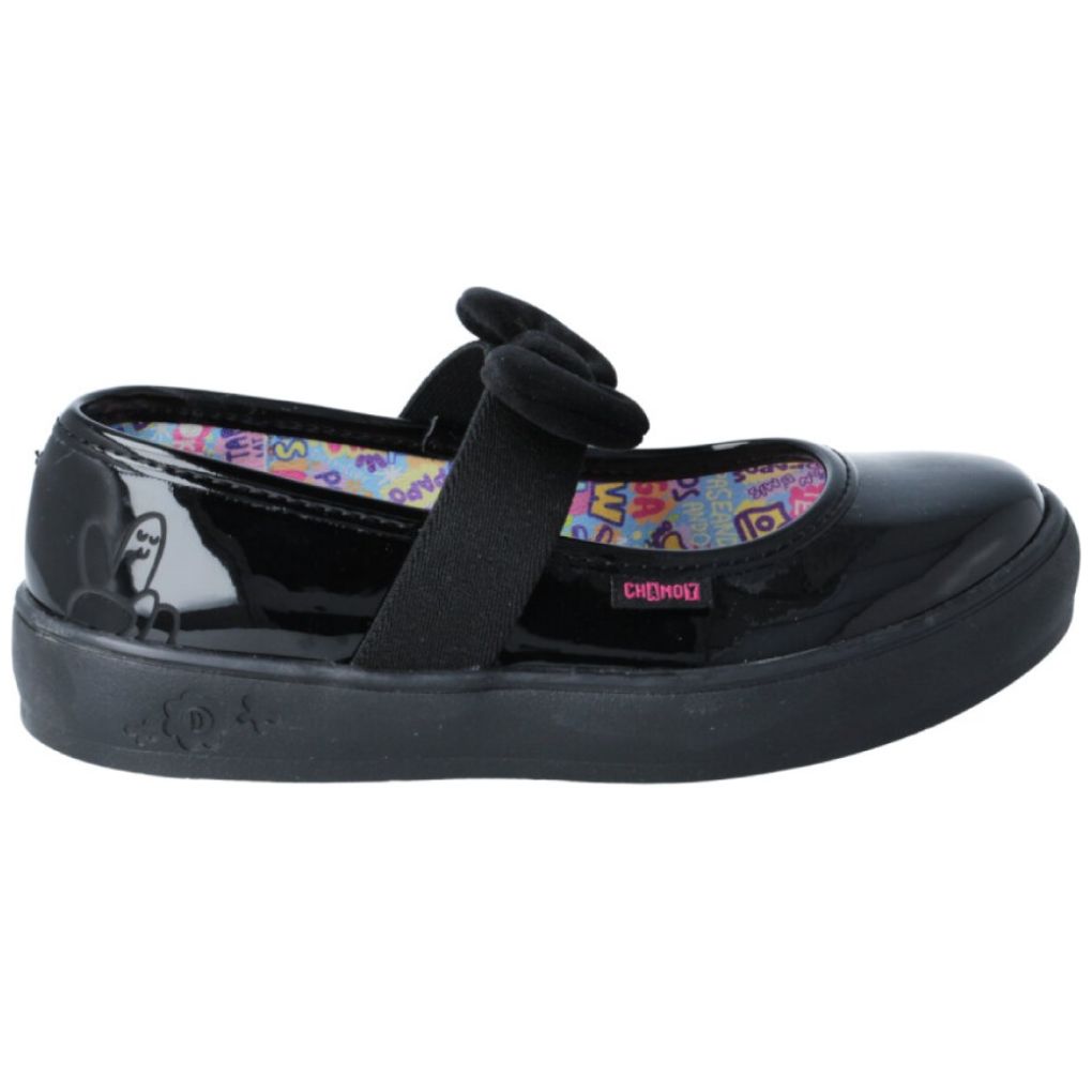 Zapato Escolar Charol 15-17 Negro Distroller para Niña