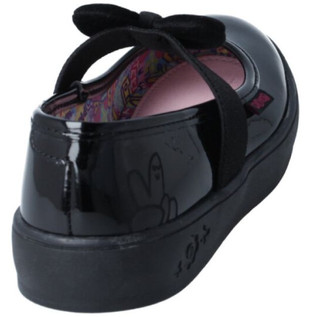 Zapato Escolar Charol 15-17 Negro Distroller para Niña