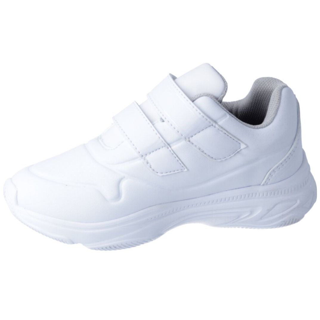 Tenis Escolar con Velcro 22-24 Blanco Karsten para Niño