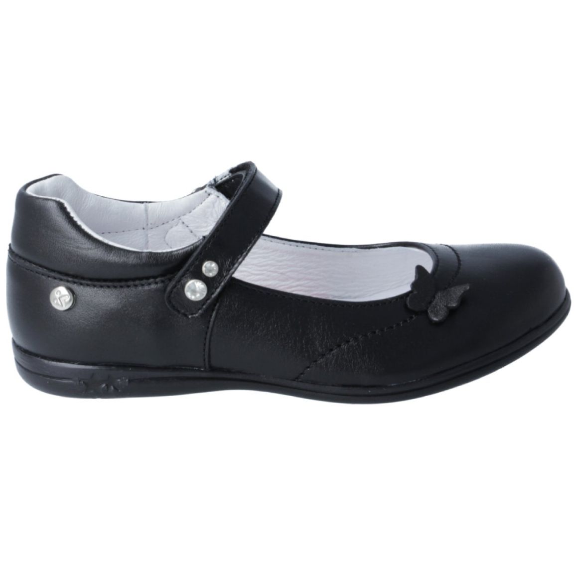 Zapato Escolar con Velcro 15-17 Negro Karsten para Niña