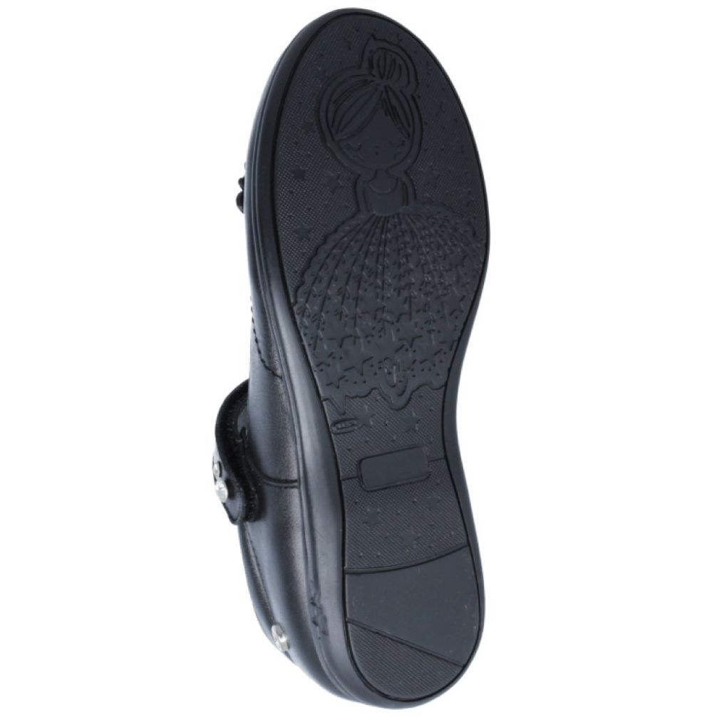 Zapato Escolar con Velcro 15-17 Negro Karsten para Niña