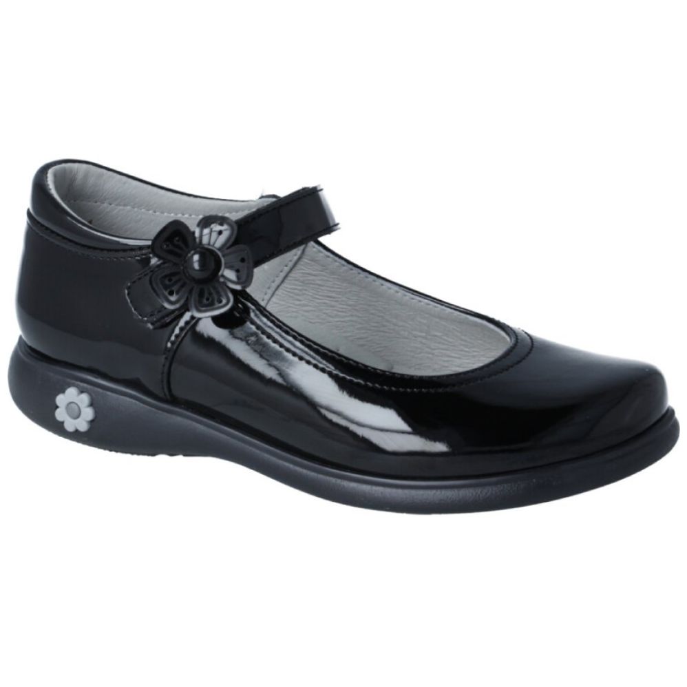 Zapato Escolar Charol 15-17 Negro Karsten para Niña