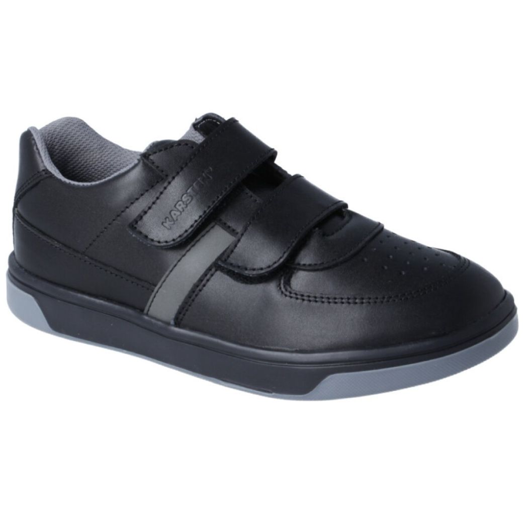 Choclo Escolar con Velcro 15-17 Negro Karsten para Niño