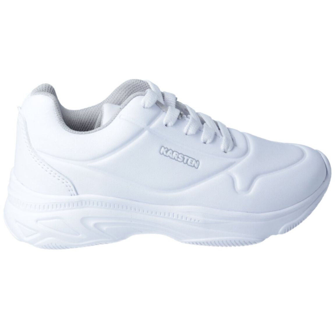 Tenis Escolar con Agujeta 18-21 Blanco Karsten para Niño