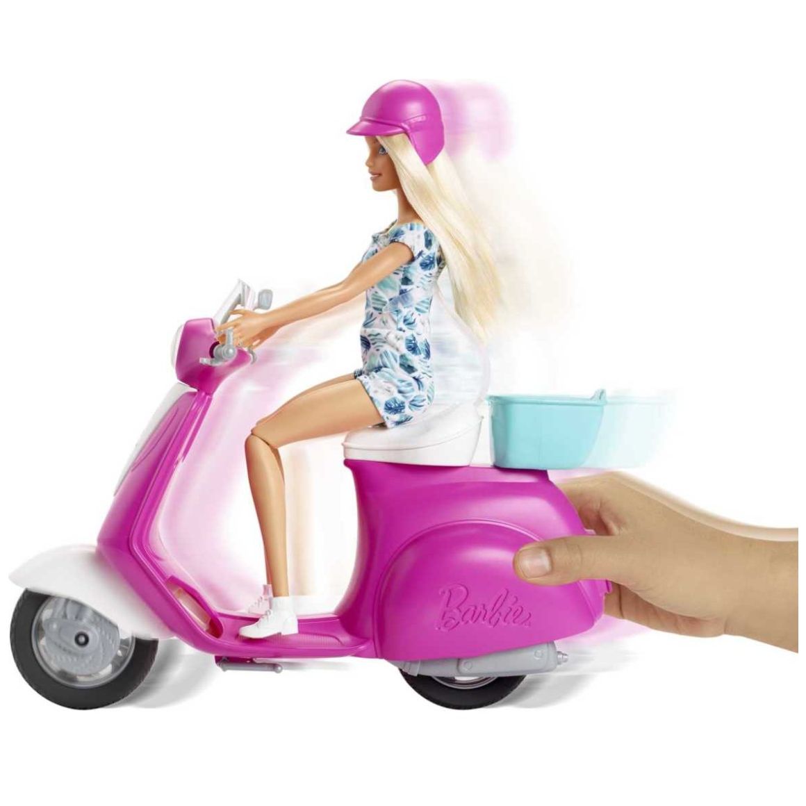 Barbie Vehículo para Muñecas Motoneta con Muñeca