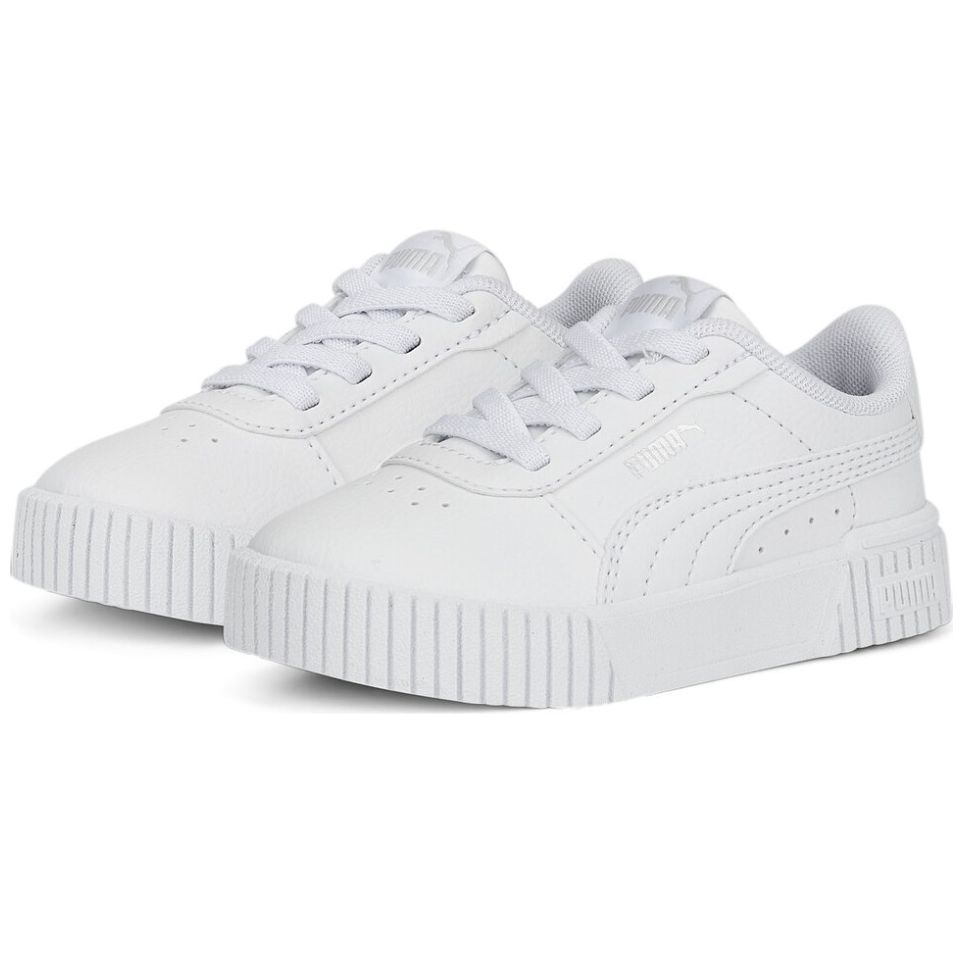 Tenis Carina con Agujeta 13-16 Blanco Puma para Niña