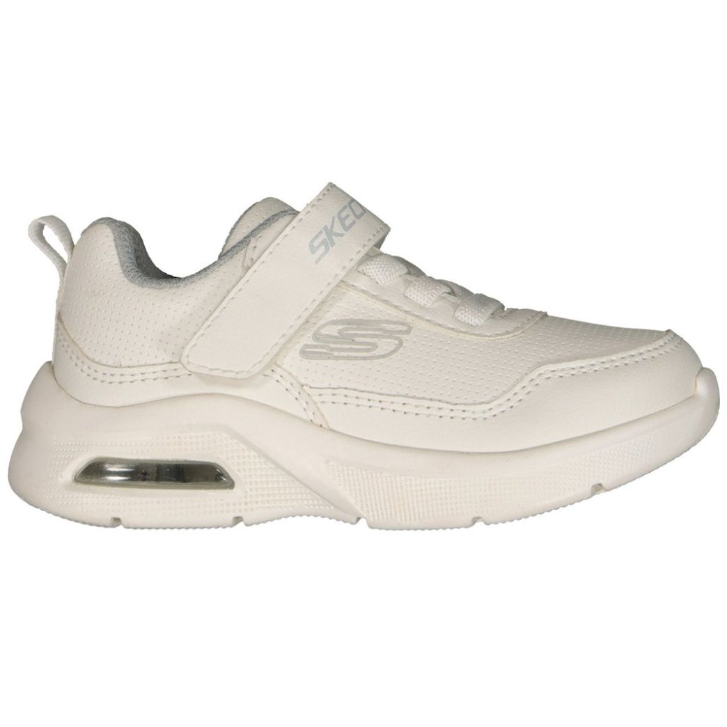 Tenis Escolar Velcro 12-16 Blanco Skechers para Niña