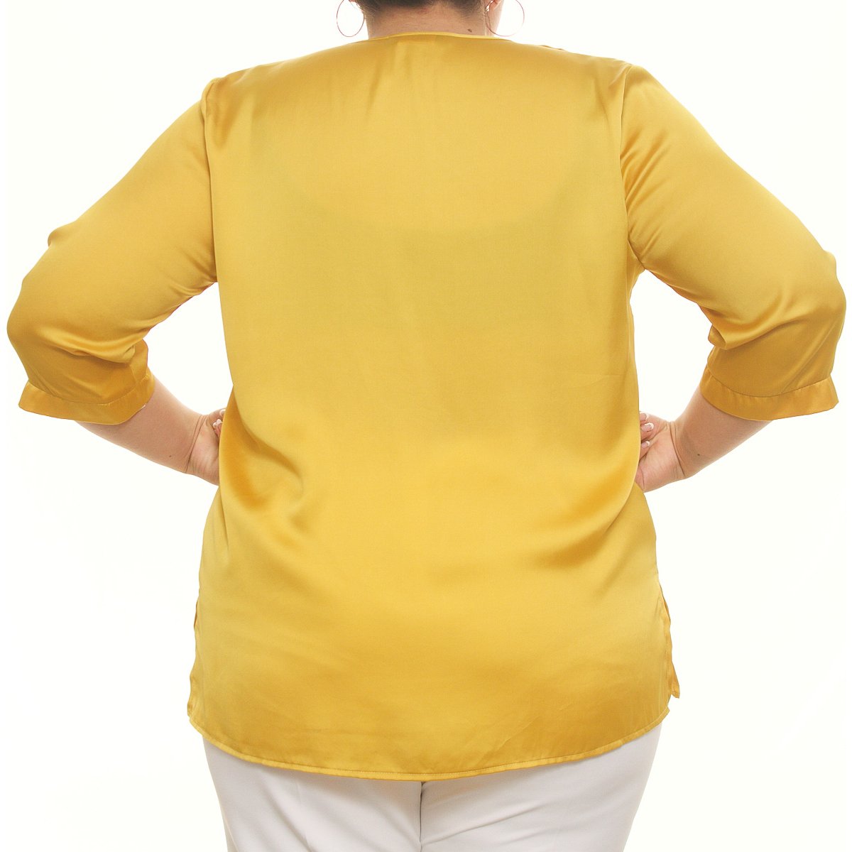 Blusa Escote V Tallas Extra para Dama Alan Austin