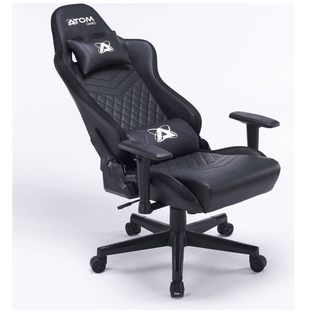 Silla Gamer Rgb Atom Games Negra