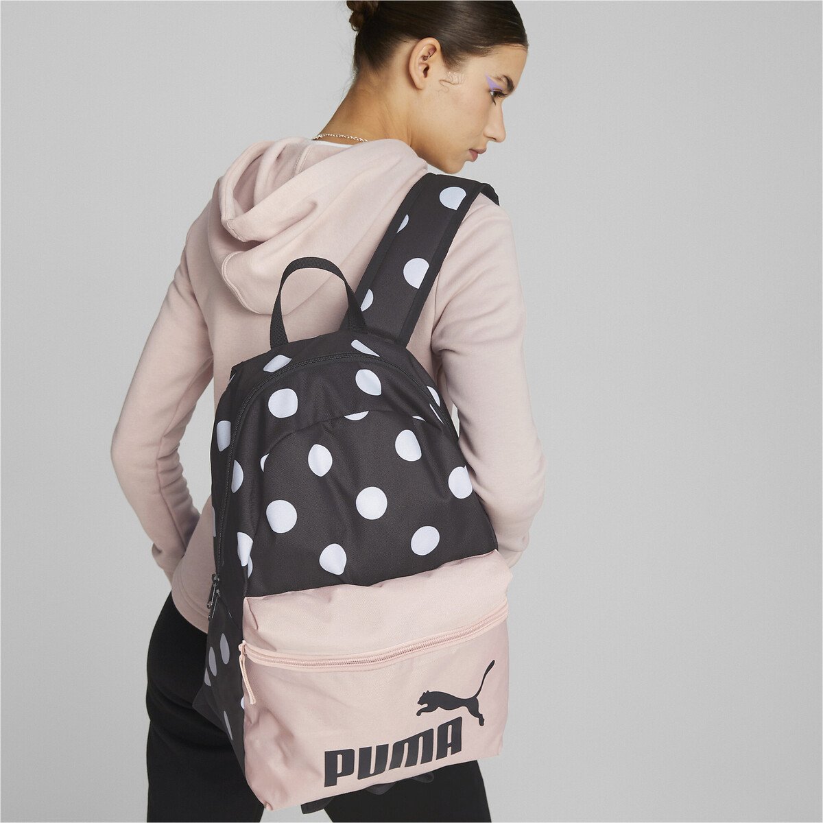 Mochila Negro con Rosa Gym Puma