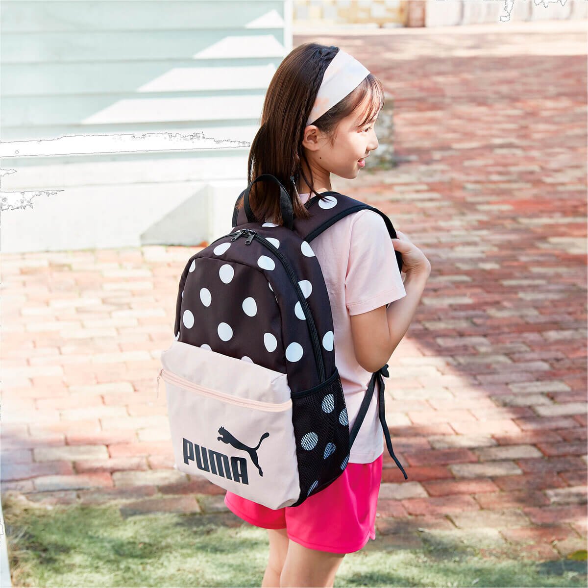 Mochila Negro con Rosa Gym Puma