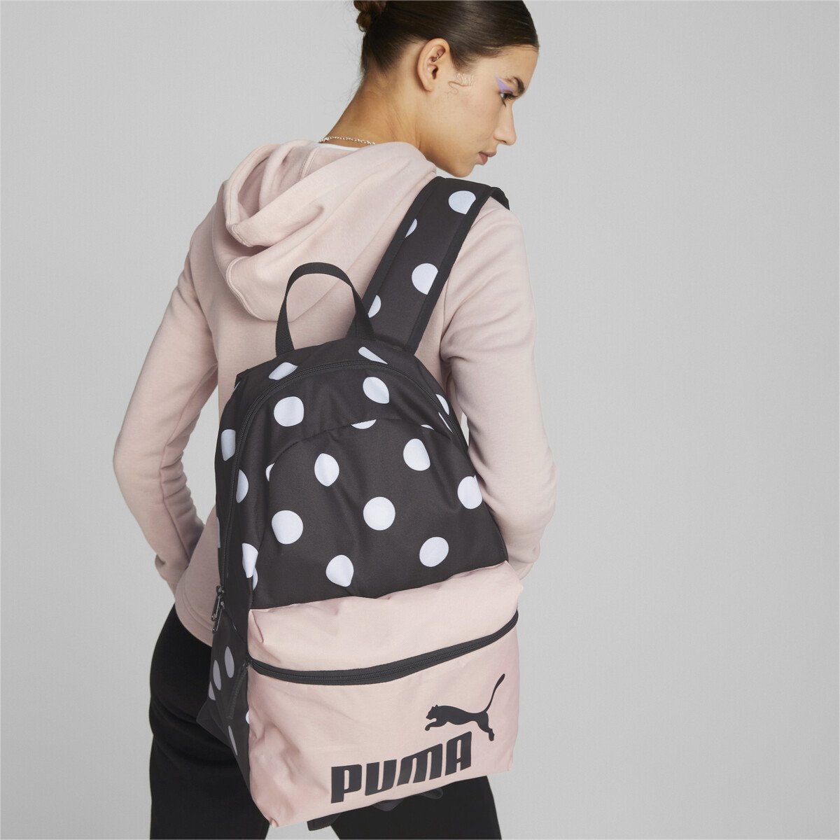 Mochila Negro con Rosa Gym Puma