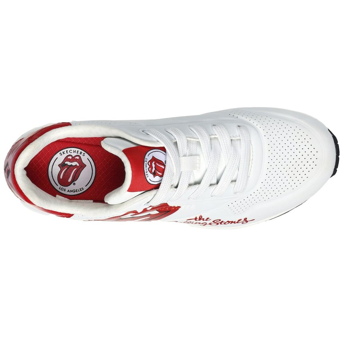 Tenis Casual Rolling Stones Blanco Skechers