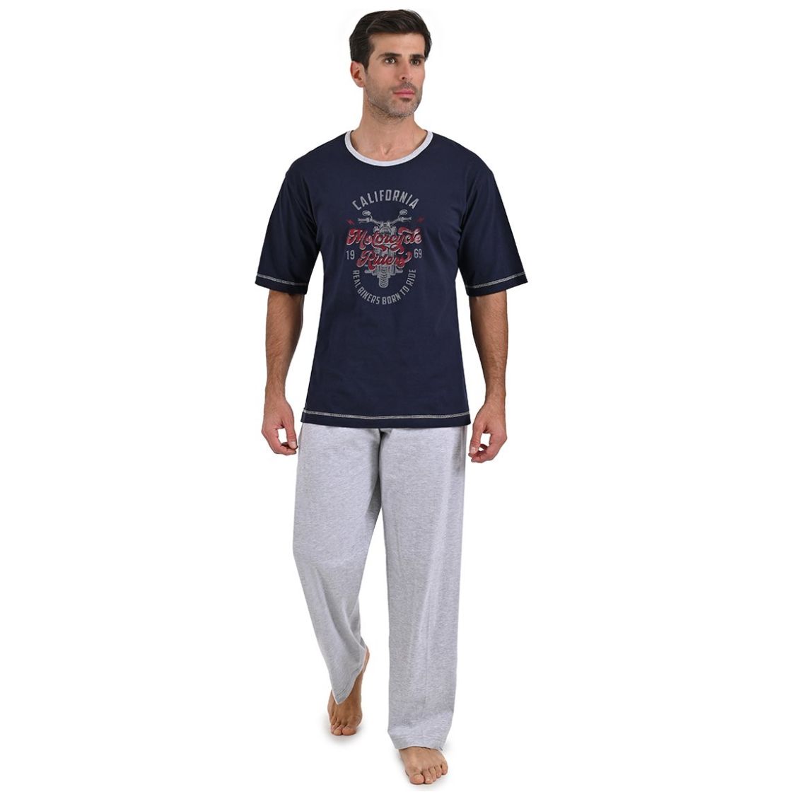 Beckil, Cod. 3134 Pijama Hombre Est. Corto Algodon Jersey | Cuotas Sin Interés