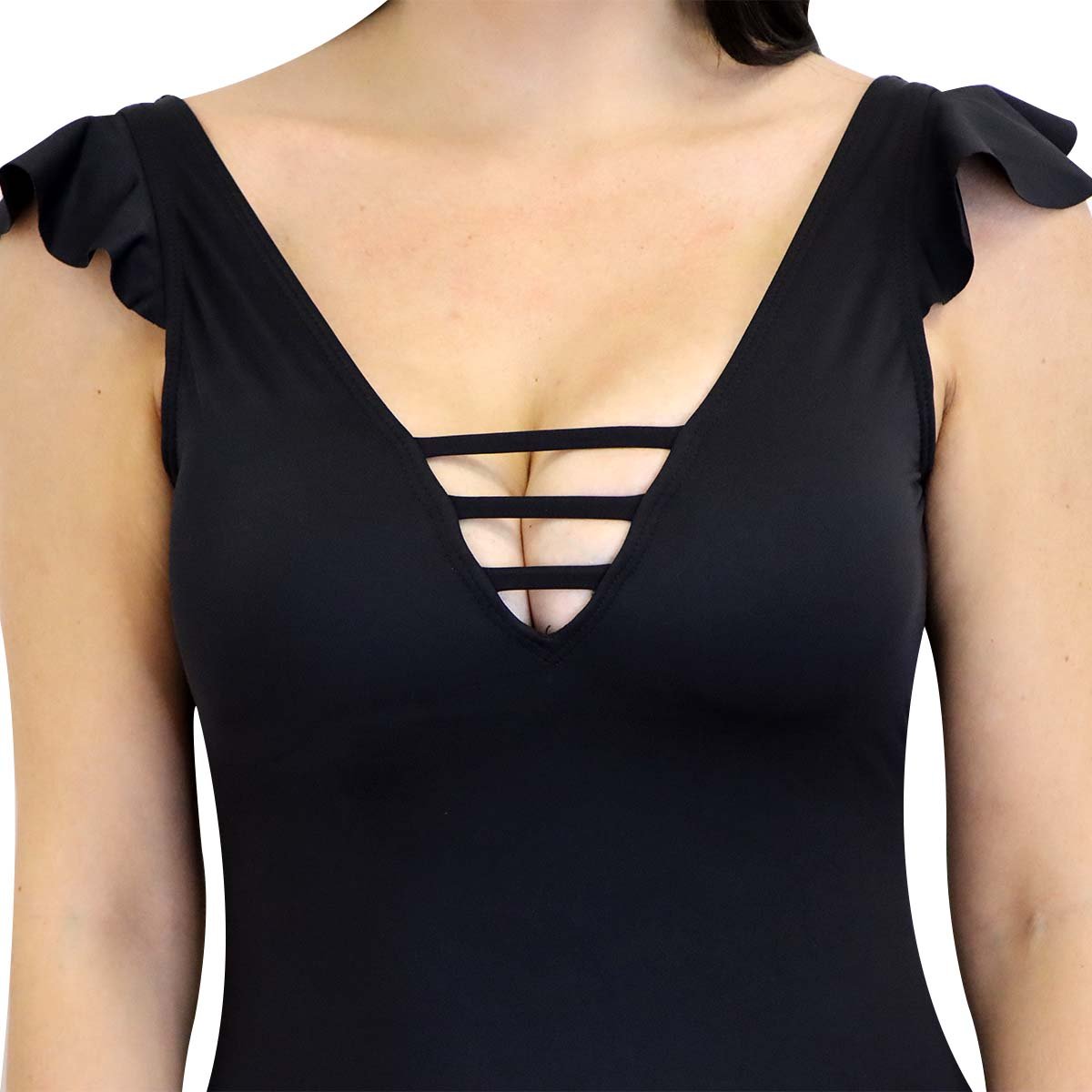 Traje de Baño Maillot Trabas Olan Liso Solosol