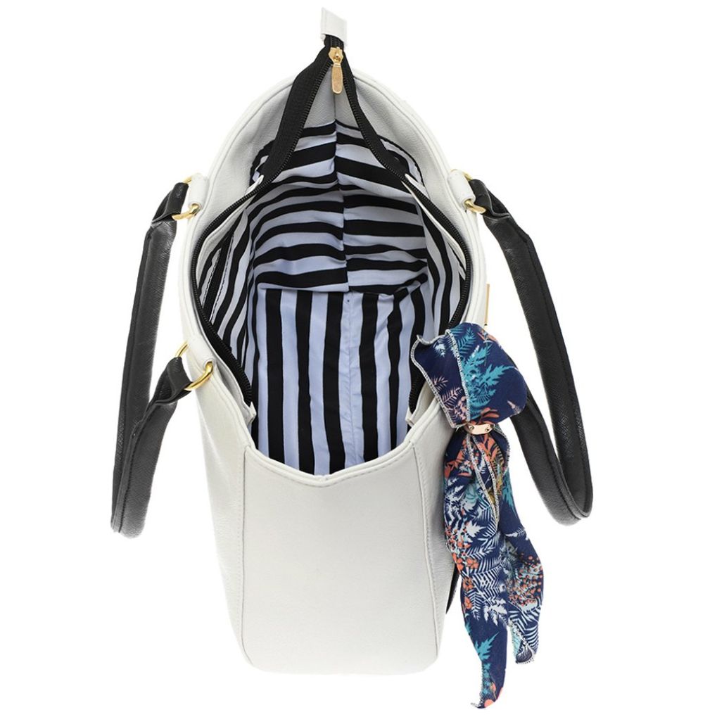 Bolso Tote Negro/blanco Lover
