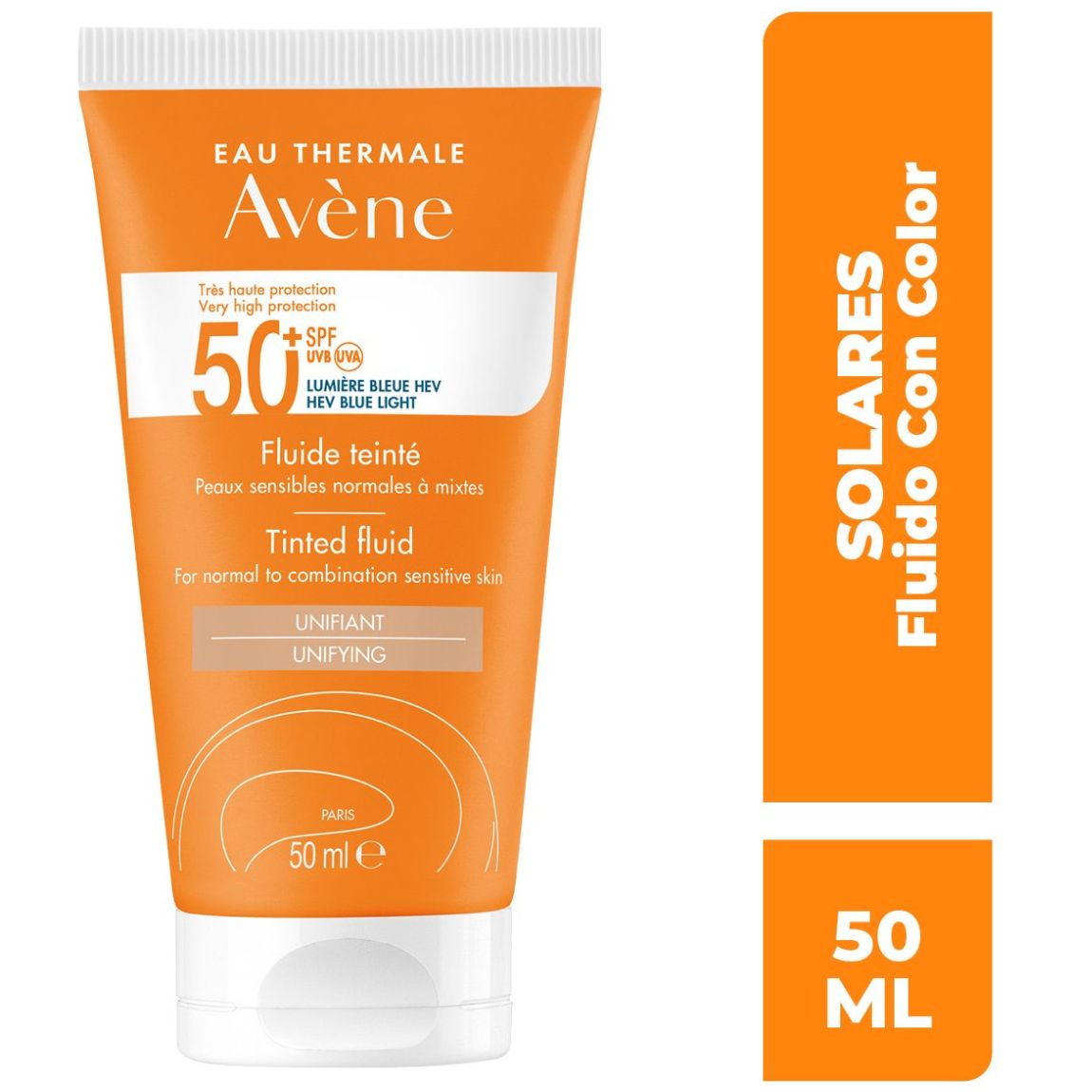 Avène Protector Solar Fluido con Color 50Ml