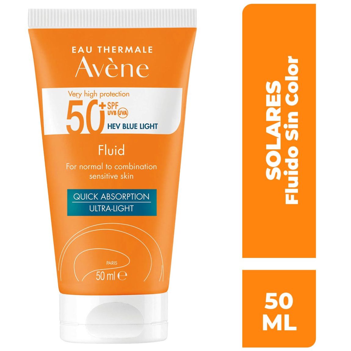 Avène Protector Solar Fluido Sin Color 50Ml