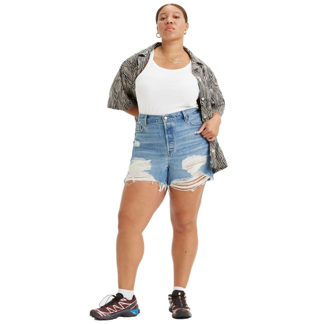 Levi's® 501® Short de Mezclilla Original High-Rise para Mujer Curvy